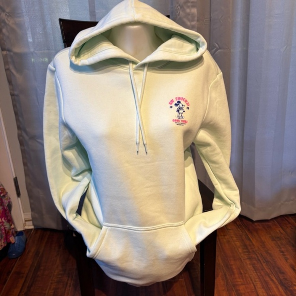 H&M Light mint green Xs ladies Hoodie Mickey Mouse Disney